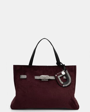 DKNY geantă shopper pentru femei, cu imitație de piele întoarsă BRYAR