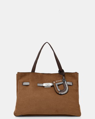 DKNY geantă shopper pentru femei, cu imitație de piele întoarsă BRYAR