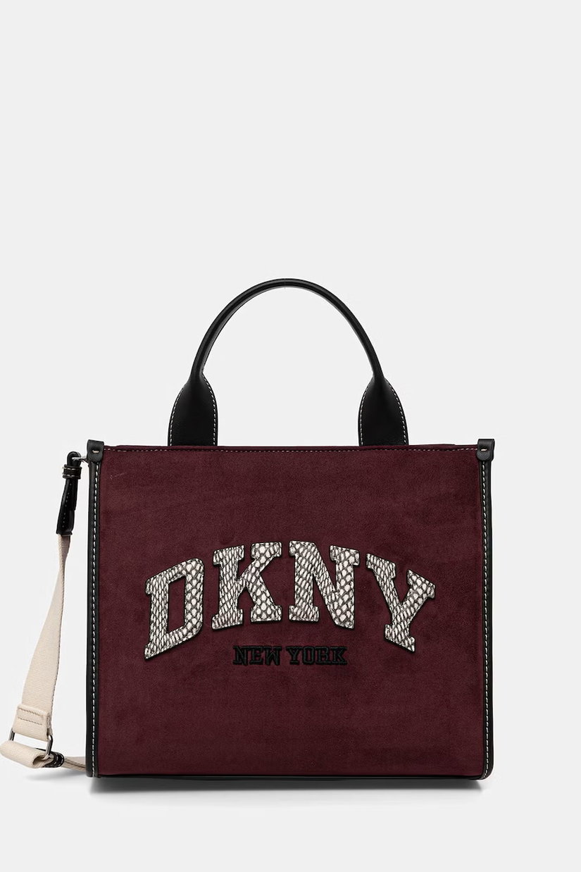 DKNY geantă crossbody pentru femei, cu imitație de piele întoarsă