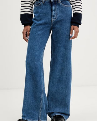 Tommy Jeans blugi wide leg pentru femei