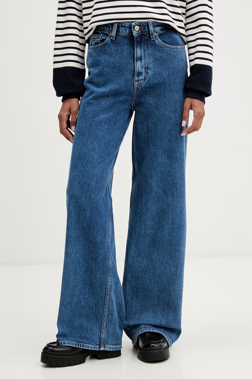 Tommy Jeans blugi wide leg pentru femei