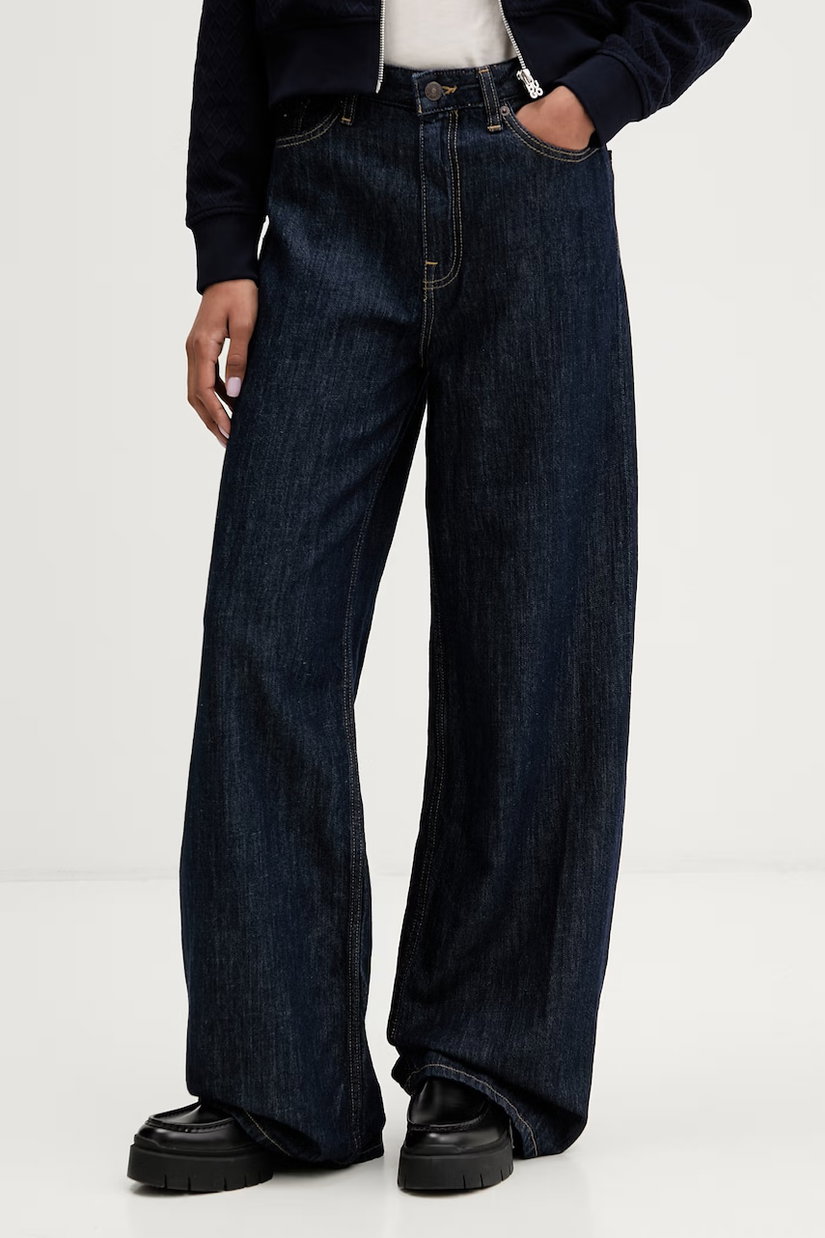Tommy Jeans blugi wide leg pentru femei