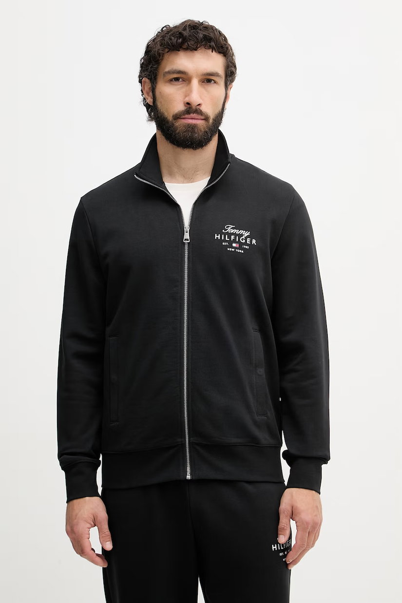 Tommy Hilfiger hanorac cu fermoar pentru femei din bumbac
