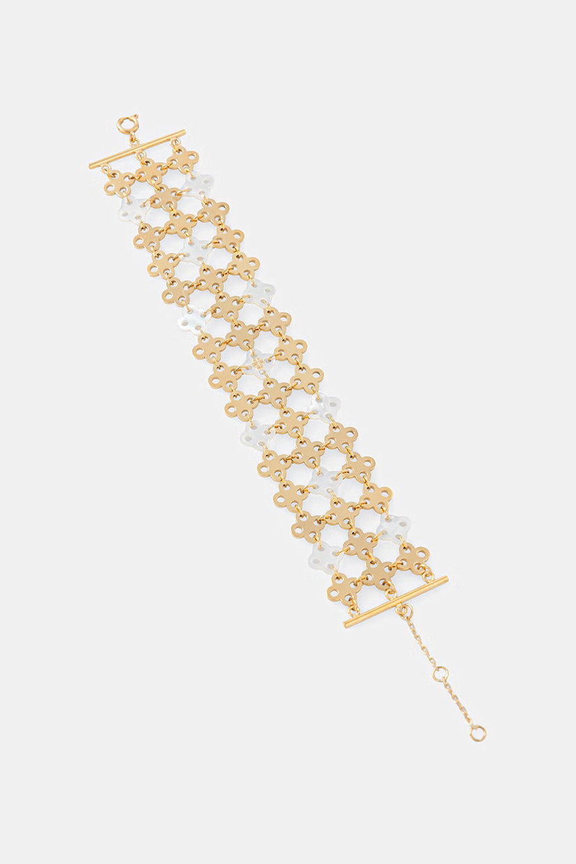 Tory Burch brățară pentru femei din metal sidef ForgetMe