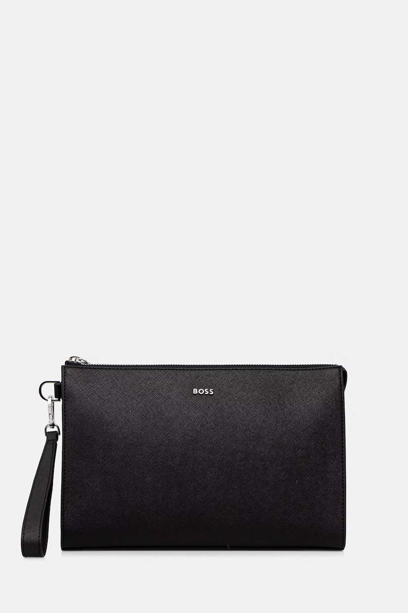 BOSS geantă mică pentru bărbați din piele Northon_Clutch