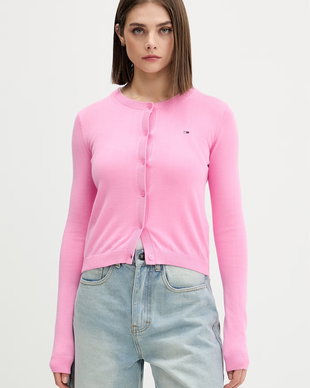 Tommy Jeans cardigan pentru femei, din bumbac