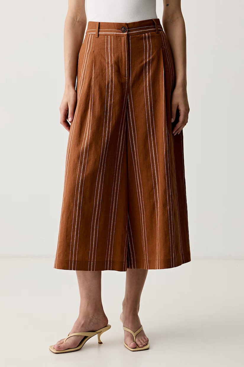 United Colors of Benetton pantaloni culottes pentru femei, cu in