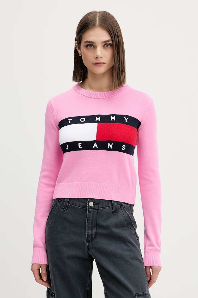 Tommy Jeans pulover pentru femei, din bumbac