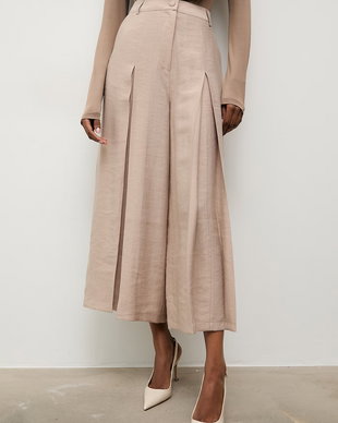 Answear.LAB pantaloni culottes pentru femei, cu lyocell