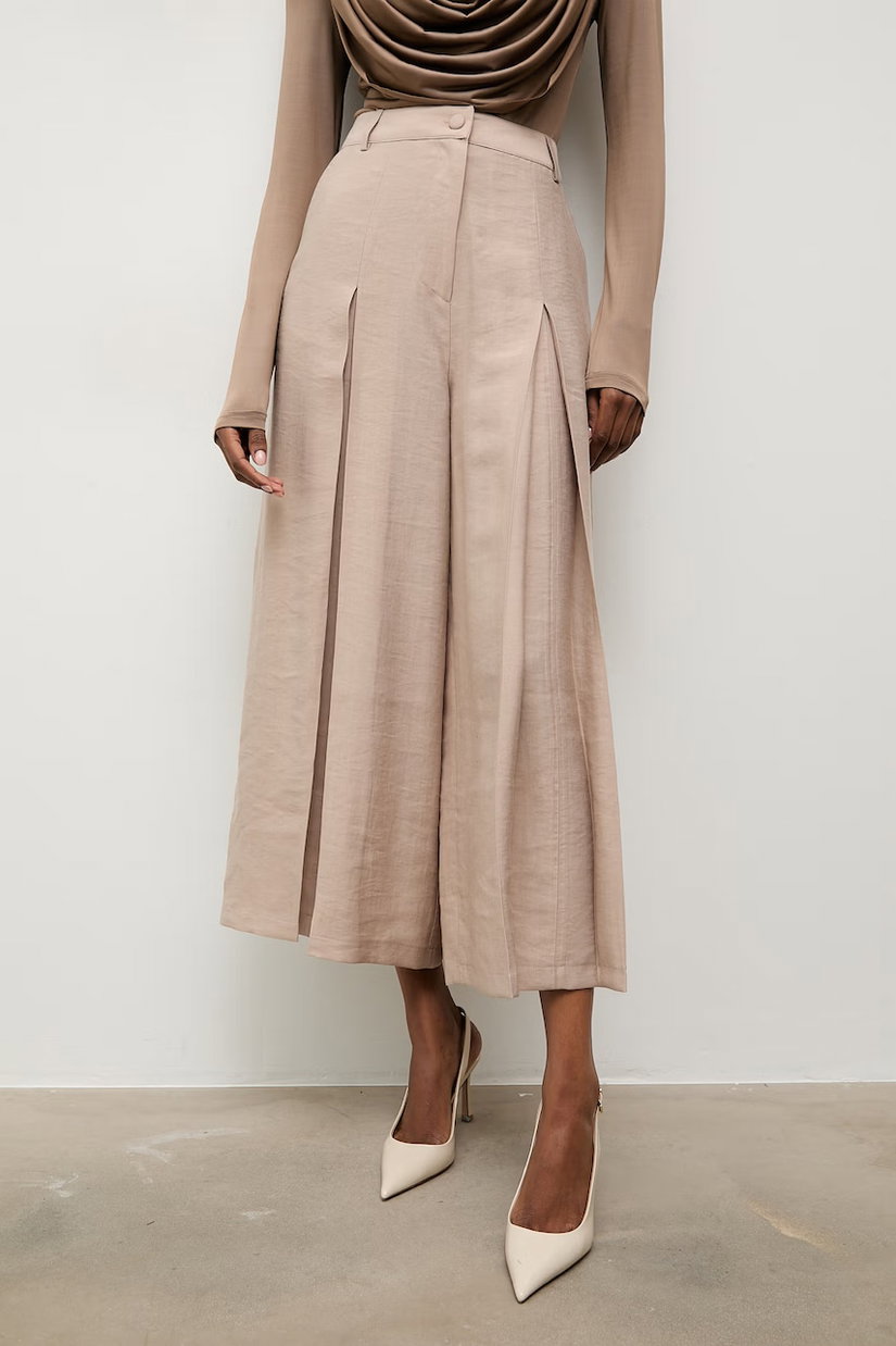 Answear.LAB pantaloni culottes pentru femei, cu lyocell