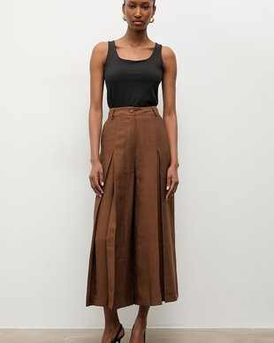 Answear.LAB pantaloni culottes pentru femei, cu lyocell