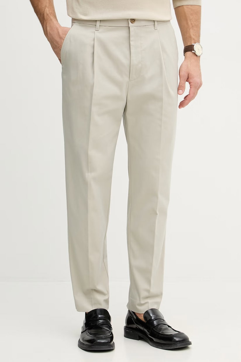 Calvin Klein pantaloni de costum pentru bărbați din bumbac cu elastan