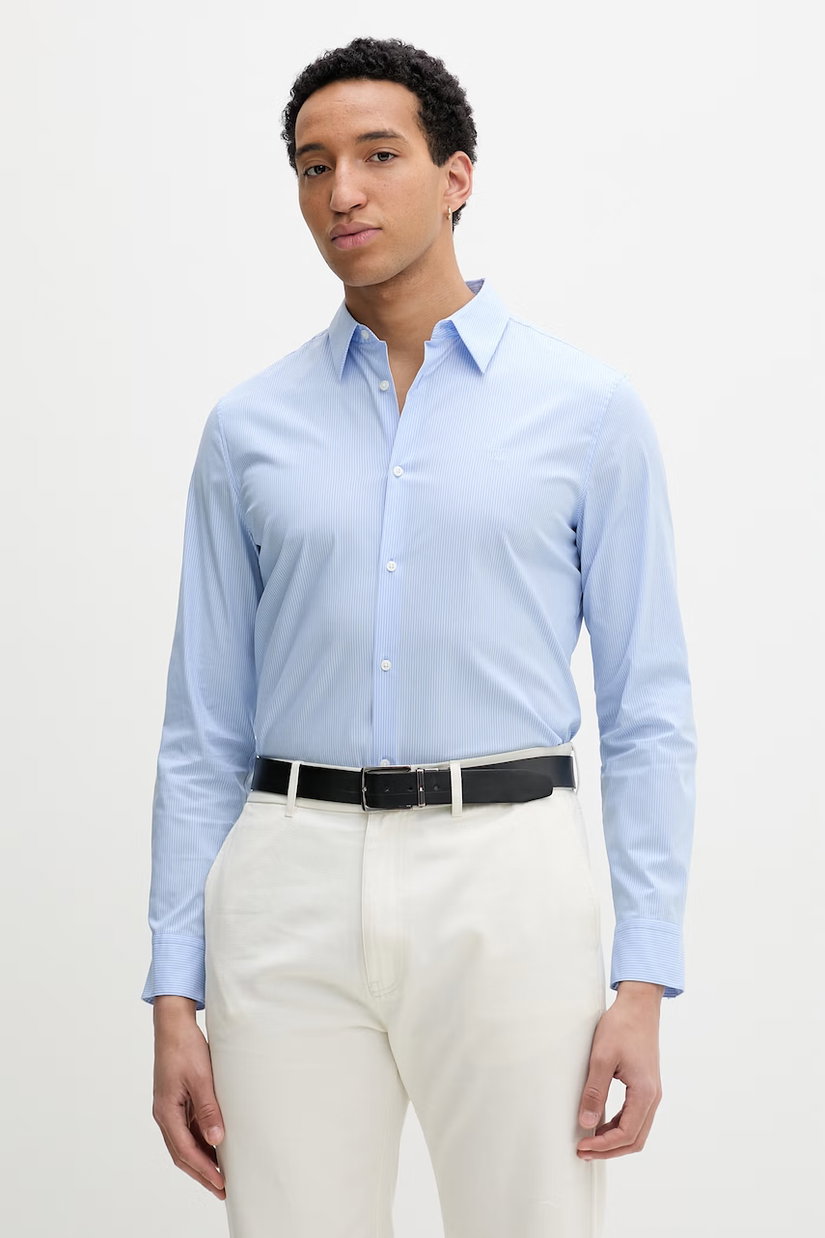 Calvin Klein cămașă pentru bărbați din bumbac cu elastan