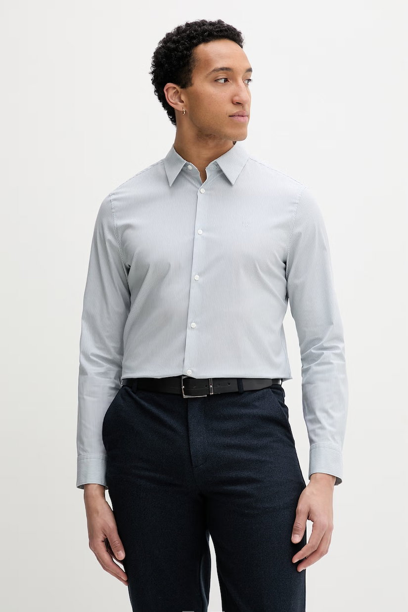 Calvin Klein cămașă pentru bărbați din bumbac cu elastan