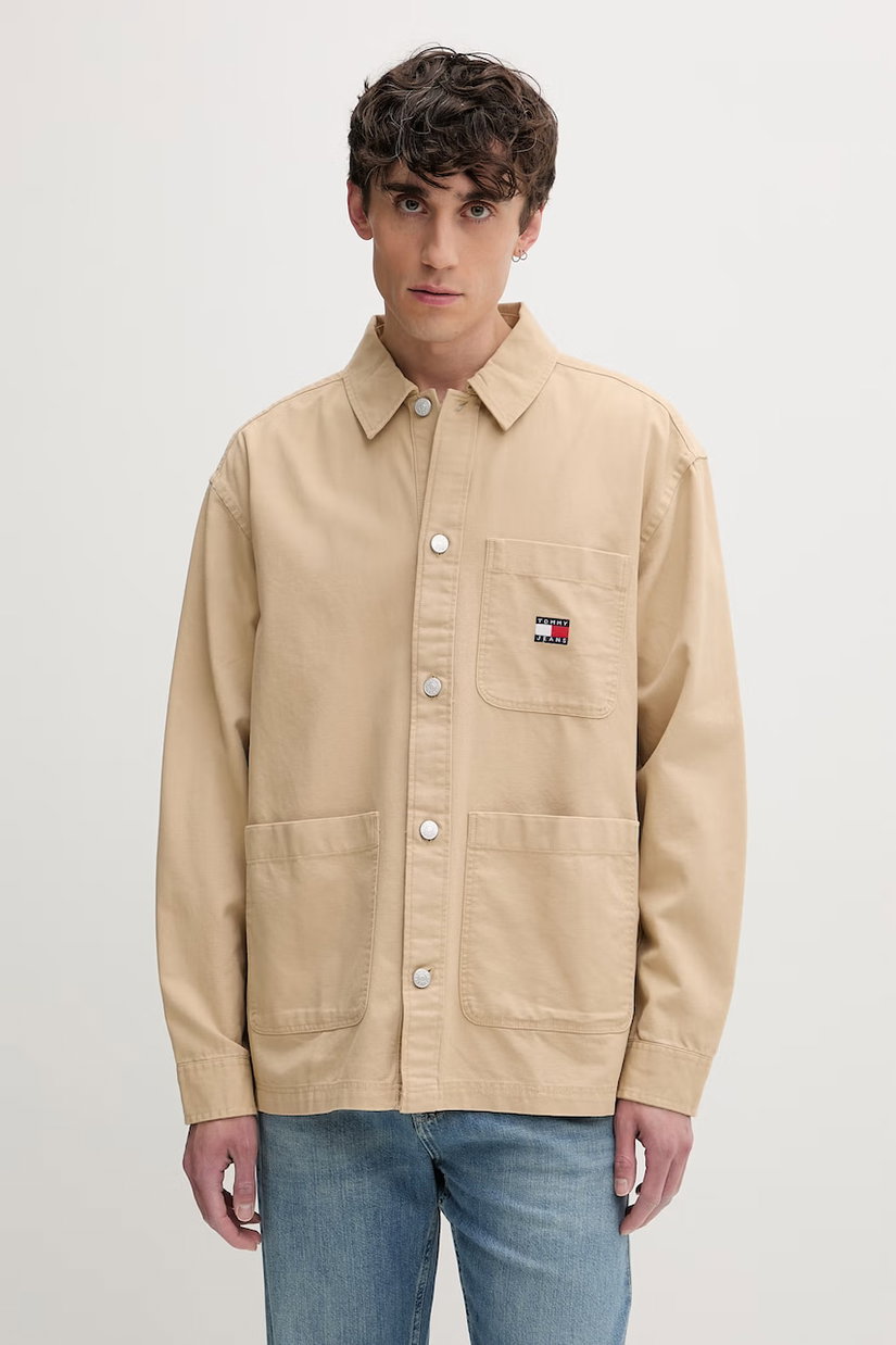 Tommy Jeans cămașă pentru bărbați din bumbac