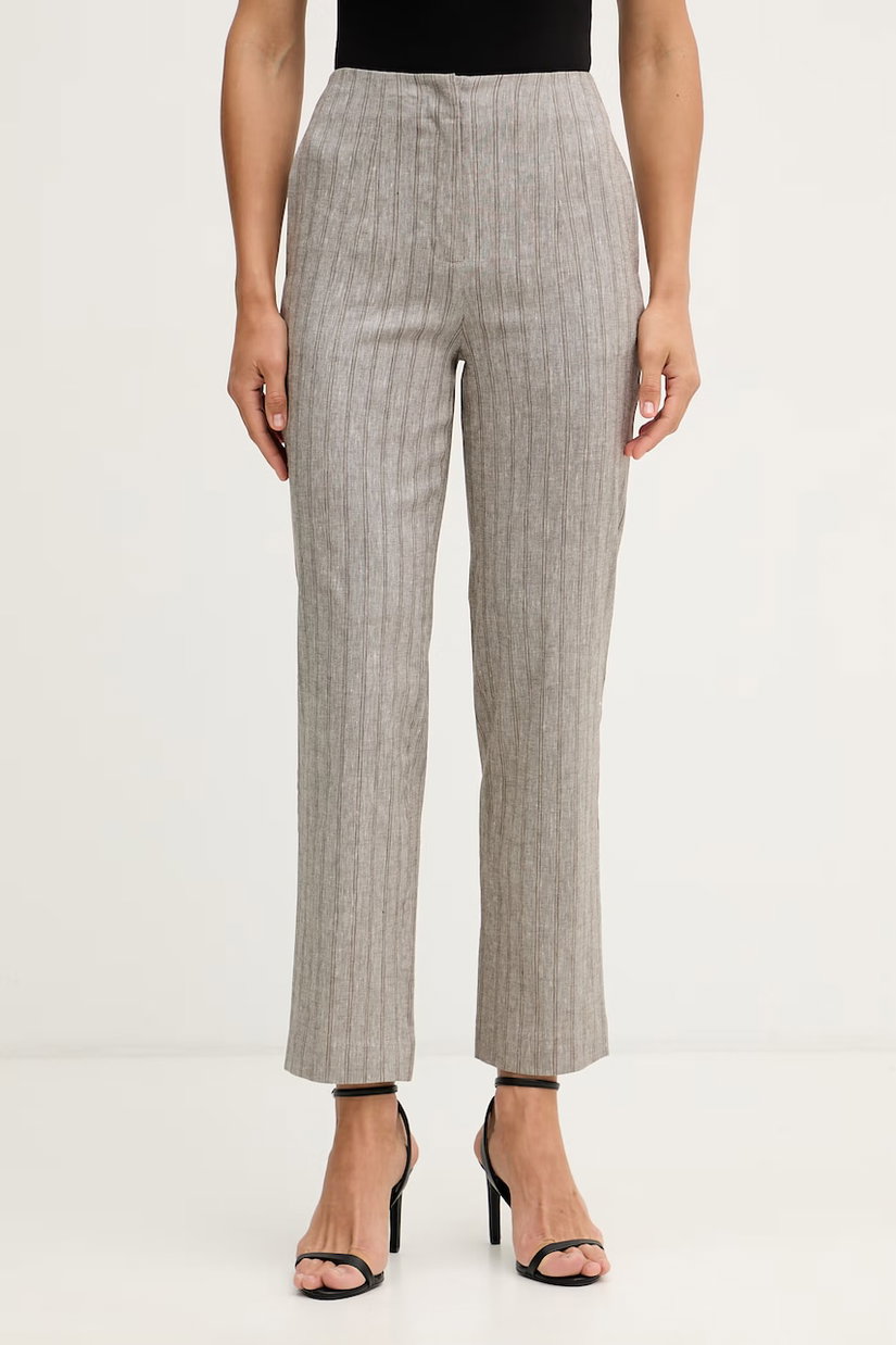 Sisley pantaloni straight pentru femei, cu in