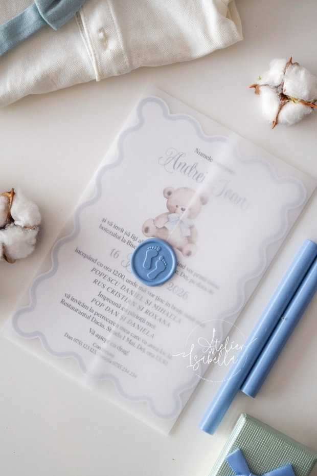 Invitatie Botez Teddy Bear