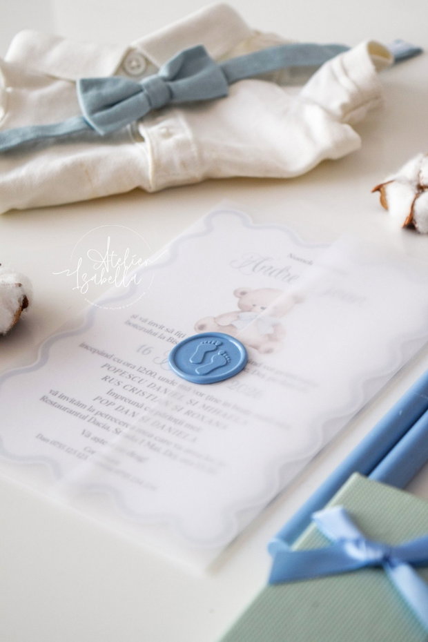 Invitatie Botez Teddy Bear