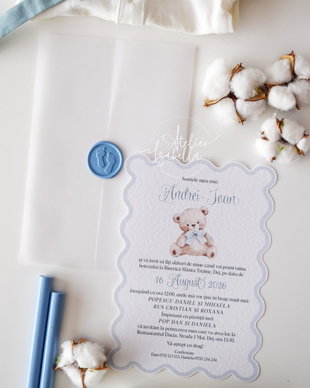 Invitatie Botez Teddy Bear