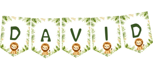 Ghirlandă Safari personalizată