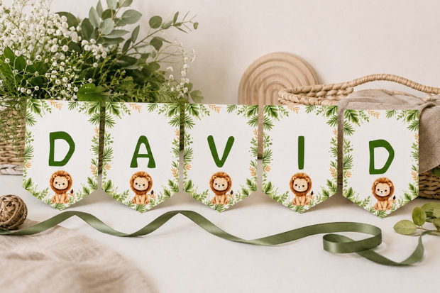 Ghirlandă Safari personalizată