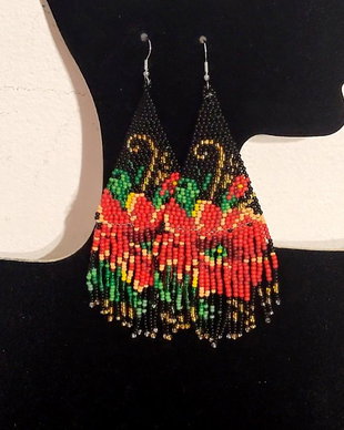 Cercei handmade  ca delabru