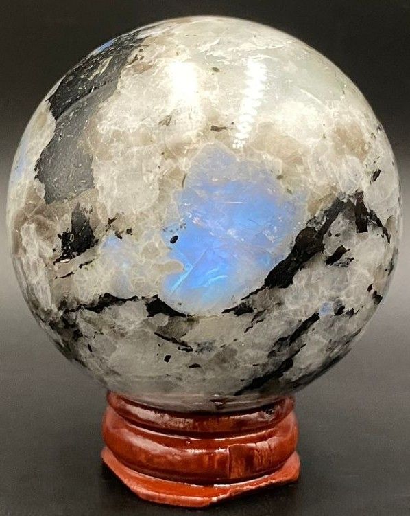 Piatra Lunii Rainbow - Sfera piatra semipretioasa