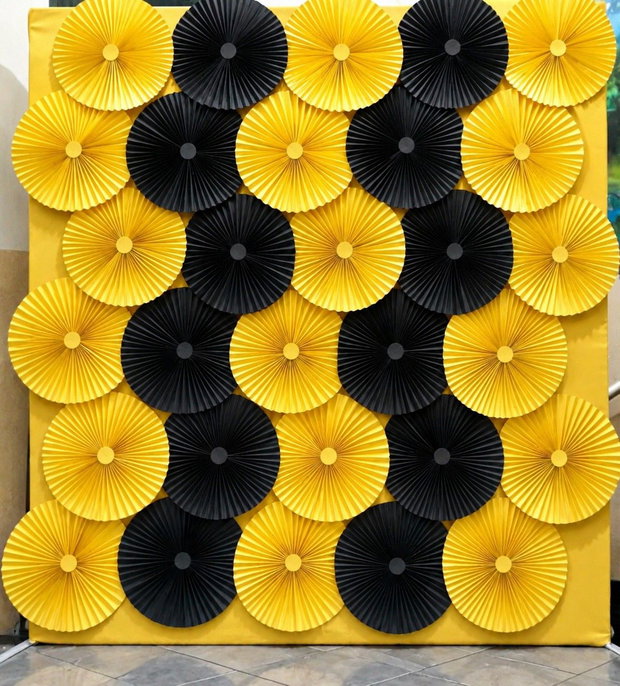 Rozete decorative galben-negru