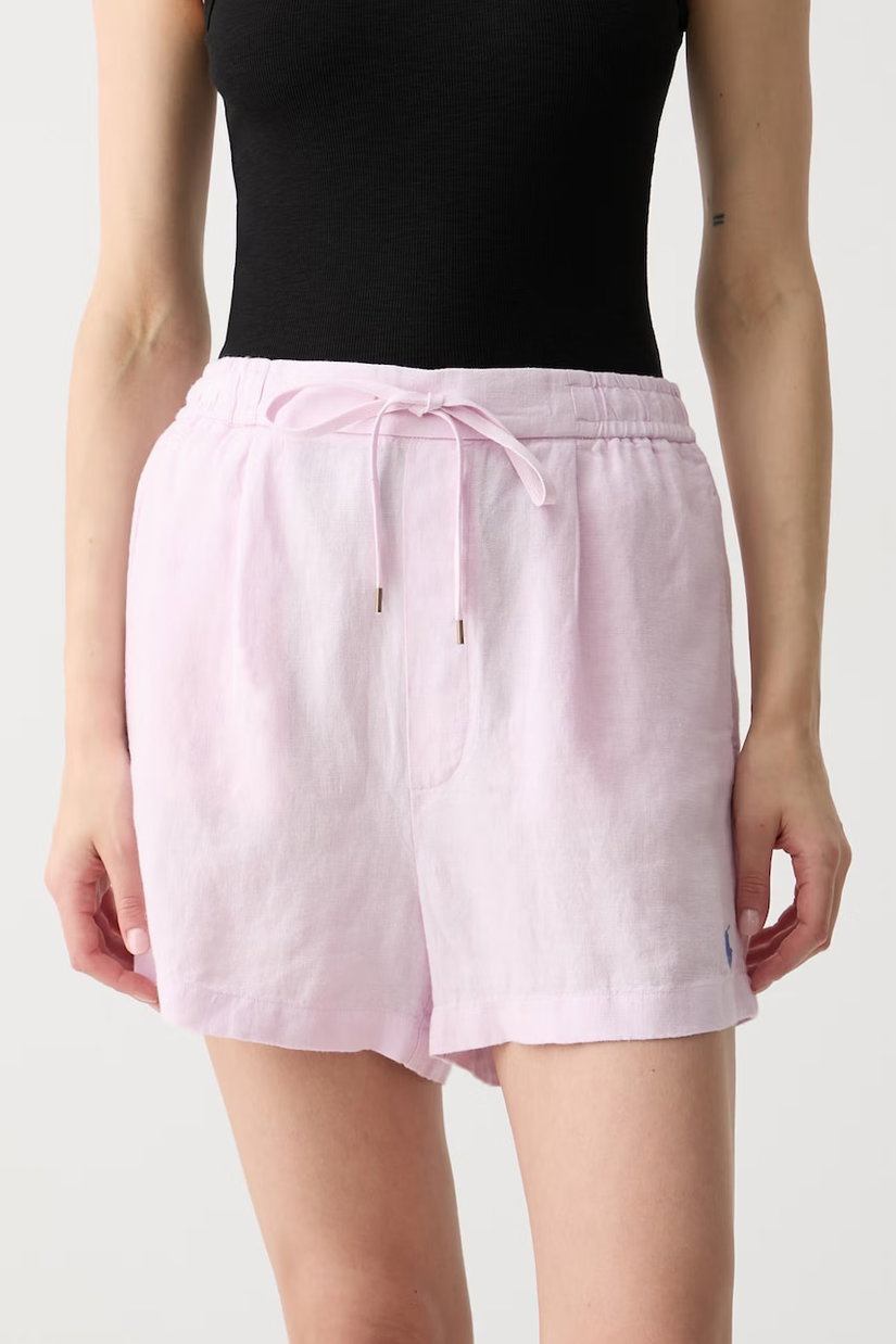 Polo Ralph Lauren pantaloni scurți pentru femei, din in LINEN-WVN-SHORTS