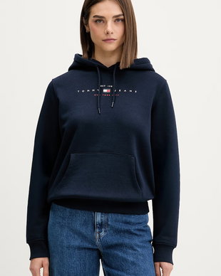 Tommy Jeans hanorac cu glugă pentru femei cu bumbac