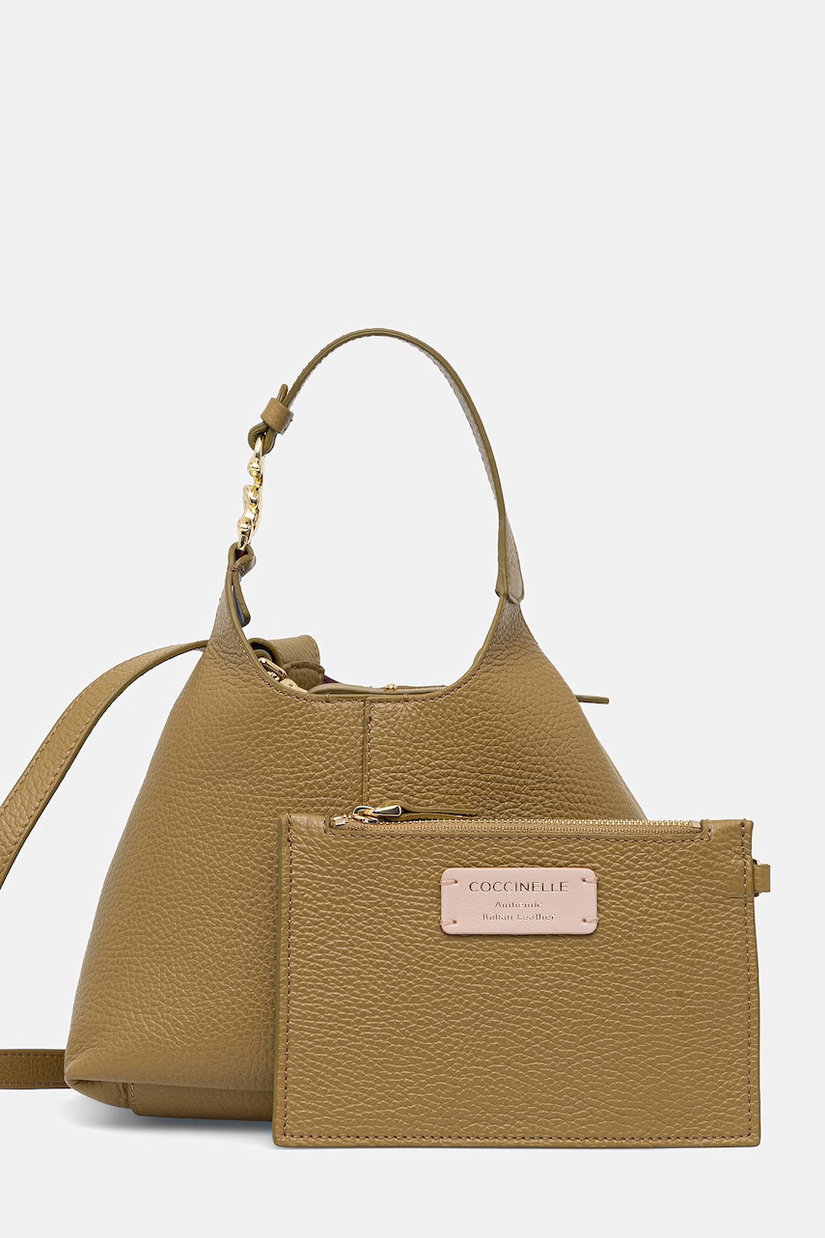 Coccinelle geantă crossbody pentru femei din piele