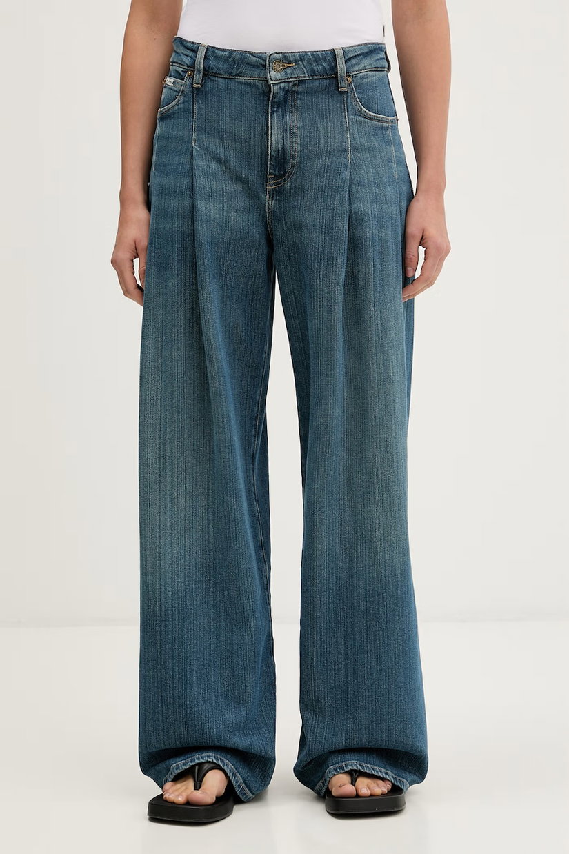 Guess Jeans blugi wide leg pentru femei