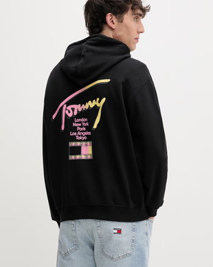 Tommy Jeans hanorac cu glugă pentru bărbați din bumbac