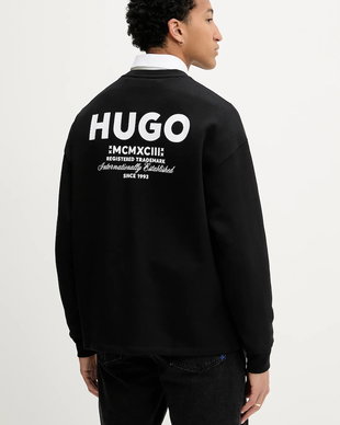HUGO Blue pentru bărbați din bumbac Naviu