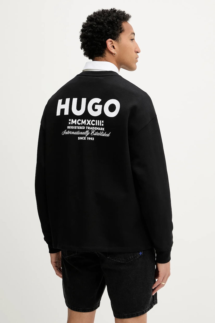 HUGO Blue pentru bărbați din bumbac Naviu