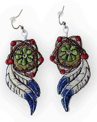 Cercei Dreamcatcher cu Trifoi