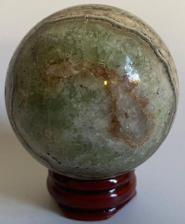 Calcit Caraibe Verde - Sfera piatra semipretioasa