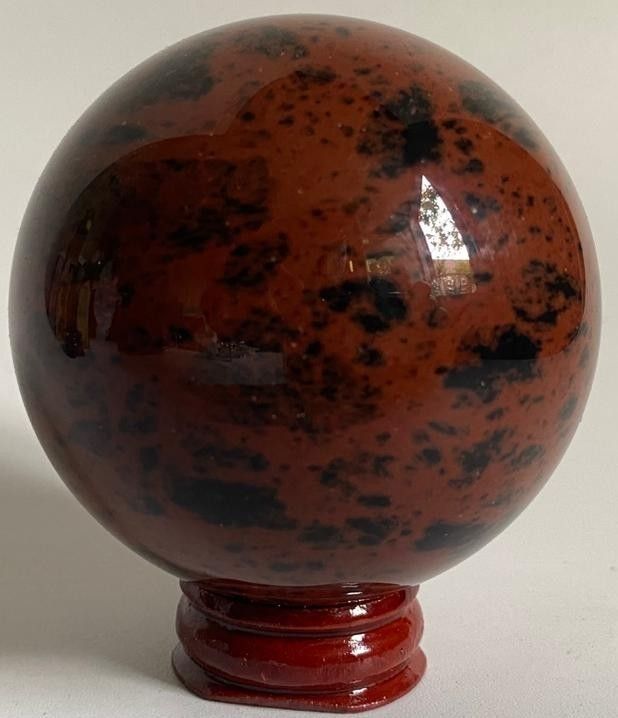 Obsidian Rosu (Mahon) - Sfera piatra semipretioasa