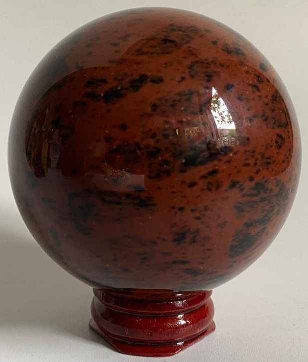 Obsidian Rosu (Mahon) - Sfera piatra semipretioasa