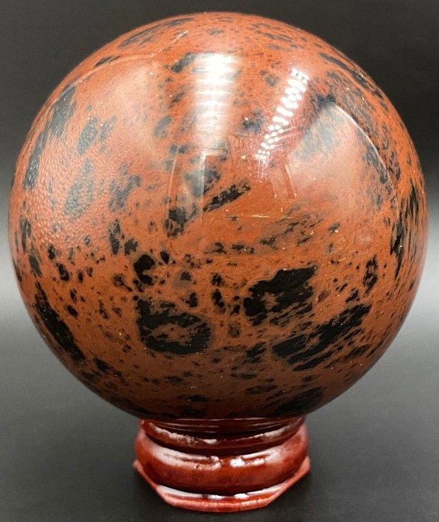 Obsidian Rosu (Mahon) - Sfera piatra semipretioasa