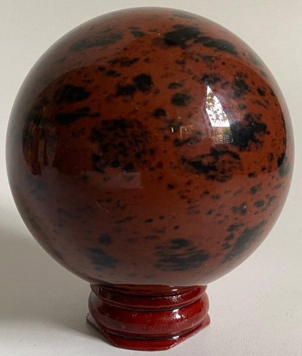 Obsidian Rosu (Mahon) - Sfera piatra semipretioasa
