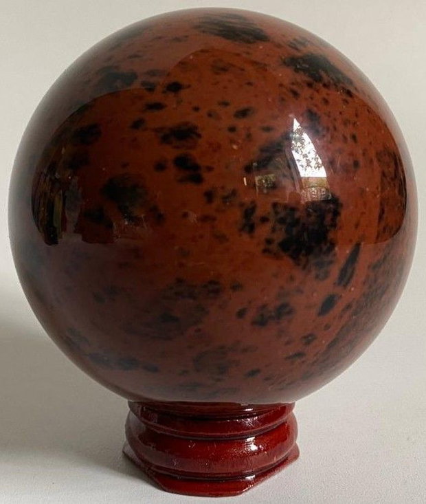 Obsidian Rosu (Mahon) - Sfera piatra semipretioasa