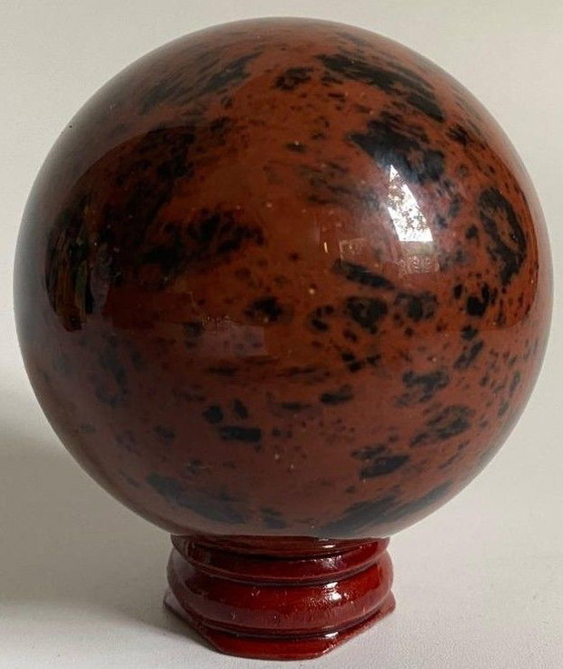 Obsidian Rosu (Mahon) - Sfera piatra semipretioasa