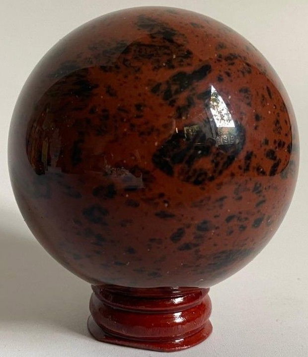 Obsidian Rosu (Mahon) - Sfera piatra semipretioasa