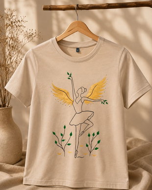 Tricou Aripile Libertății Pictat Manual