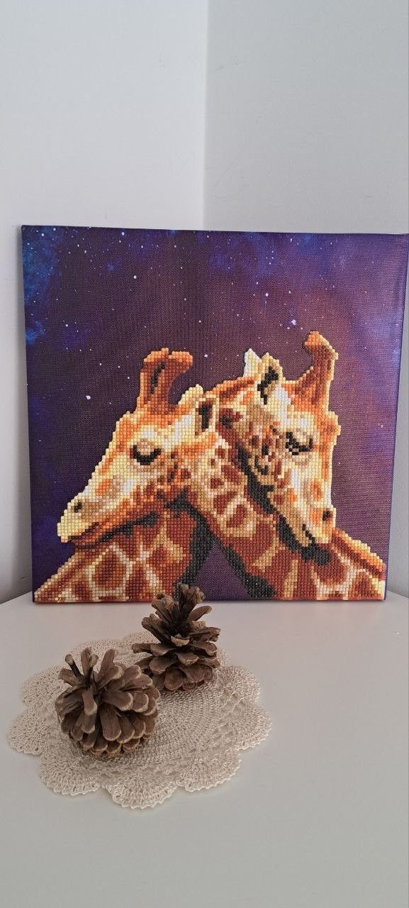 Tablou mozaic cu Diamante "Girafă"