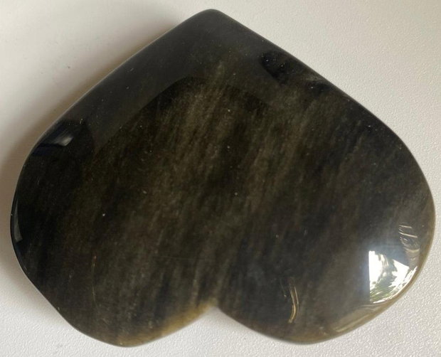Obsidian Auriu - Inima piatra semipretioasa