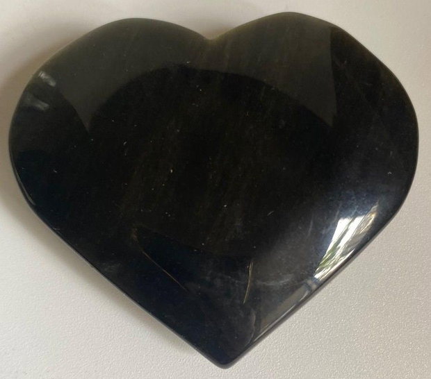 Obsidian Auriu - Inima piatra semipretioasa