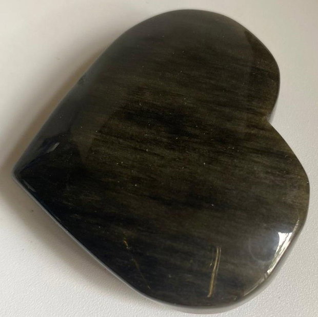 Obsidian Auriu - Inima piatra semipretioasa