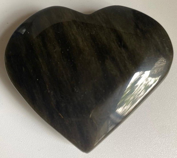Obsidian Auriu - Inima piatra semipretioasa
